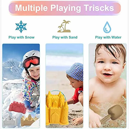 2024 New Beach Sand Toys Set Creative Children'S Pyramid Castle Sand Mold Fun Outdoor Games Beach Accessories for Boys Girls