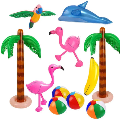 Inflatable Flamingo Toys for Children Inflatable Swimming Pool Float Toy Garden Pool Party Decor Hawaiian Event Party Supplies