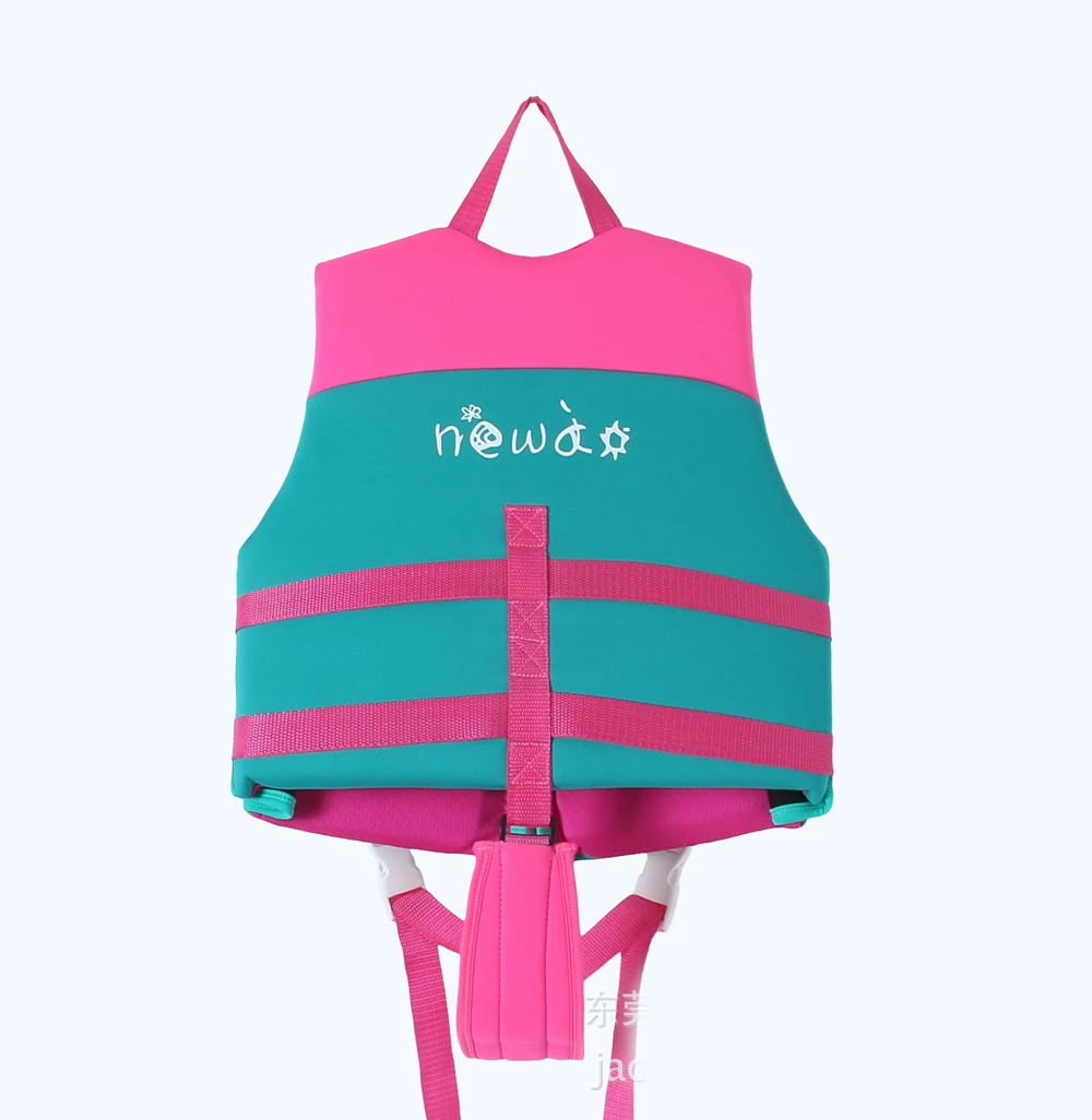Kids Swimming Jacket Neoprene Safety Life Vest Water Sports Kayaking Boating Swimming Drifting Swimsuit Swimwear Bathing Suits