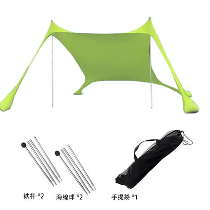 Family Beach Awning Ultralight Sunshade Tent Outdoor Portable UV Beach Shade Cover Waterproof Beach Shade Membrane