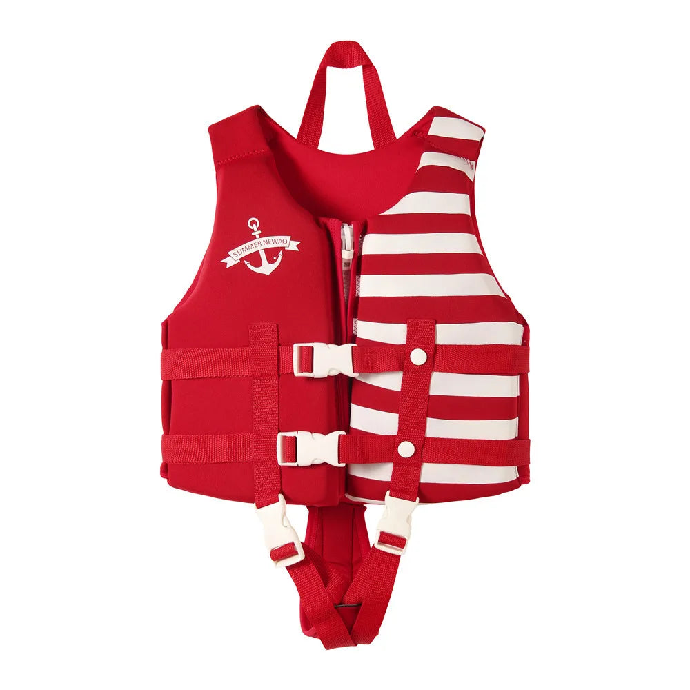 Kids Swimming Jacket Neoprene Safety Life Vest Water Sports Kayaking Boating Swimming Drifting Swimsuit Swimwear Bathing Suits