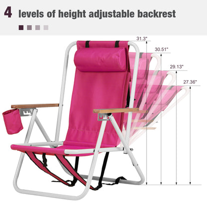 2Pcs 23X21.7X31.5In Beach Chair