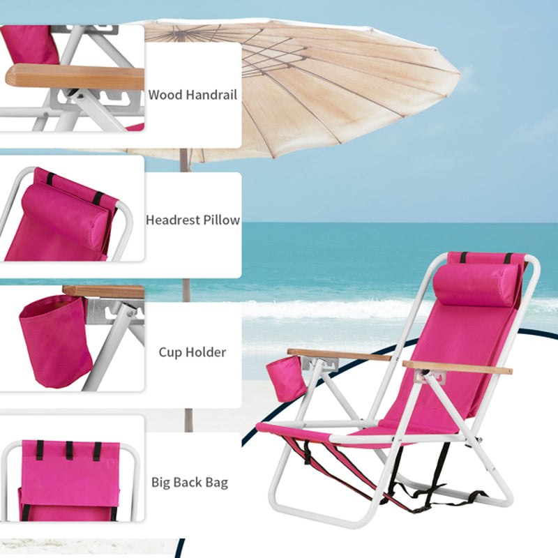 2Pcs 23X21.7X31.5In Beach Chair