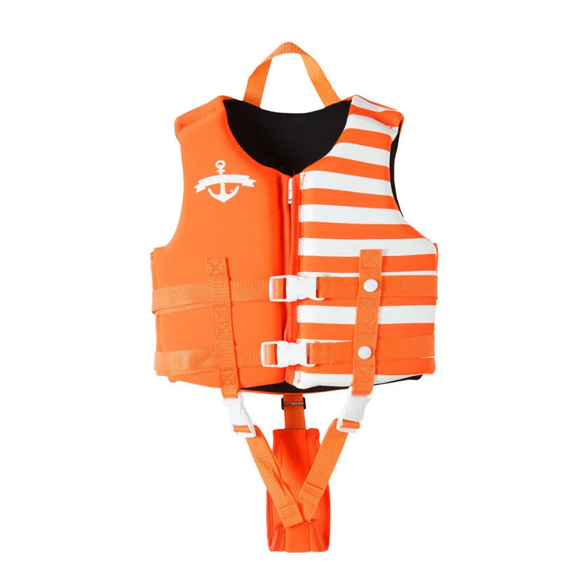 Kids Swimming Jacket Neoprene Safety Life Vest Water Sports Kayaking Boating Swimming Drifting Swimsuit Swimwear Bathing Suits