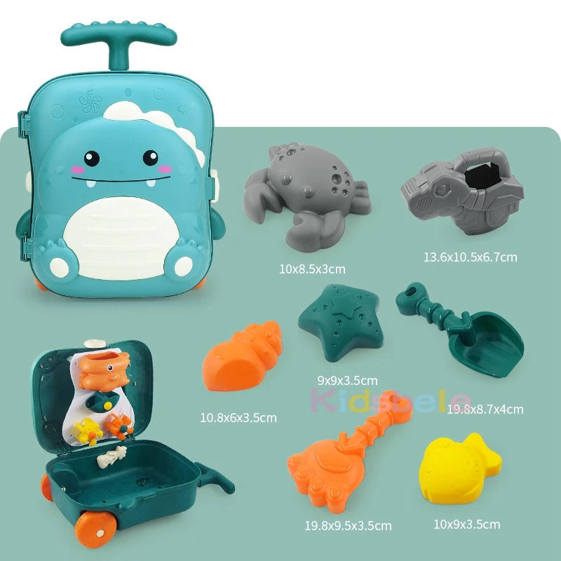 Kids Beach Toys Baby Beach Play Toys Sandbox Kit Summer Toys Beach Accessories Sand Water Game Tools Bath Toy for Baby