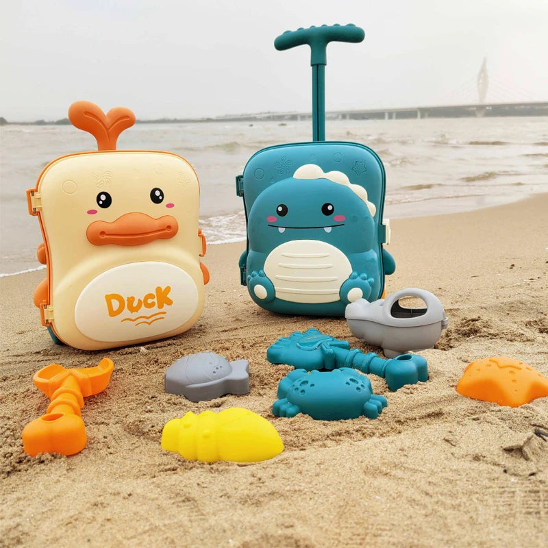 Kids Beach Toys Baby Beach Play Toys Sandbox Kit Summer Toys Beach Accessories Sand Water Game Tools Bath Toy for Baby