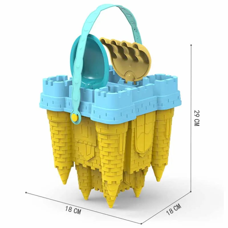 2024 New Beach Sand Toys Set Creative Children'S Pyramid Castle Sand Mold Fun Outdoor Games Beach Accessories for Boys Girls