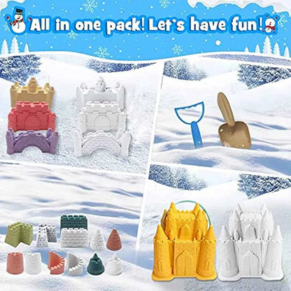 2024 New Beach Sand Toys Set Creative Children'S Pyramid Castle Sand Mold Fun Outdoor Games Beach Accessories for Boys Girls