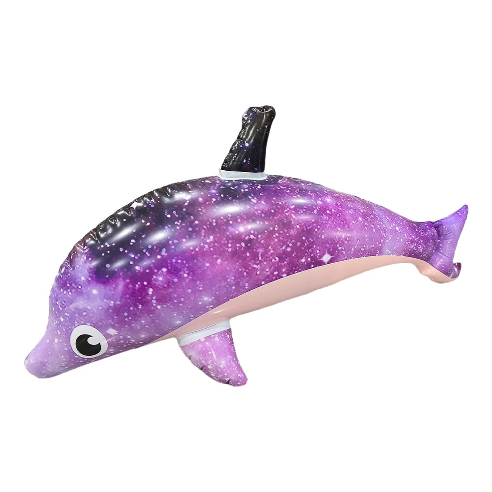 1Pc Purple Inflatable Dolphin Beach Pool Swimming Game Toy Water Sports Inflatable Toys Gift