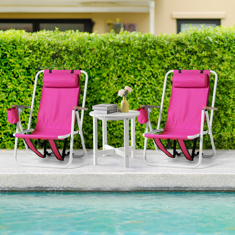 2Pcs 23X21.7X31.5In Beach Chair