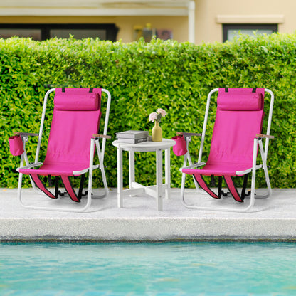 2Pcs 23X21.7X31.5In Beach Chair