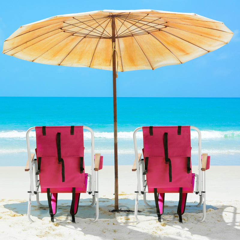 2Pcs 23X21.7X31.5In Beach Chair