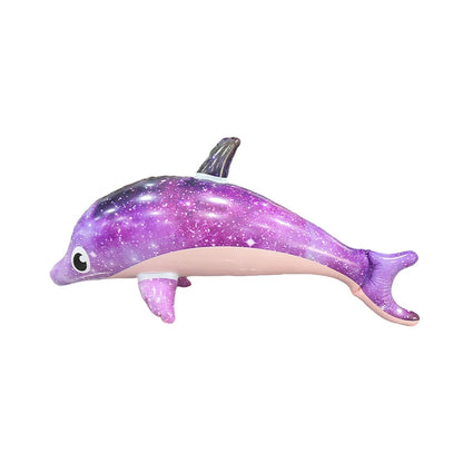 1Pc Purple Inflatable Dolphin Beach Pool Swimming Game Toy Water Sports Inflatable Toys Gift