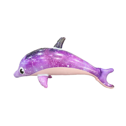 1Pc Purple Inflatable Dolphin Beach Pool Swimming Game Toy Water Sports Inflatable Toys Gift