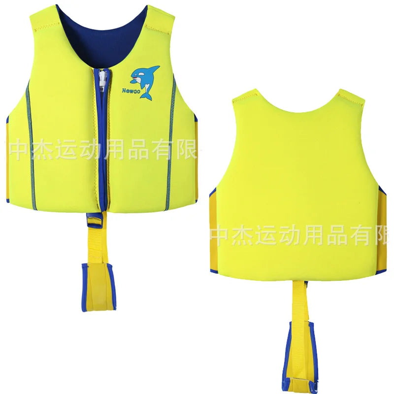 Kids Swimming Jacket Neoprene Safety Life Vest Water Sports Kayaking Boating Swimming Drifting Swimsuit Swimwear Bathing Suits