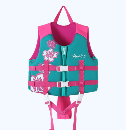 Kids Swimming Jacket Neoprene Safety Life Vest Water Sports Kayaking Boating Swimming Drifting Swimsuit Swimwear Bathing Suits