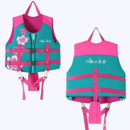 Kids Swimming Jacket Neoprene Safety Life Vest Water Sports Kayaking Boating Swimming Drifting Swimsuit Swimwear Bathing Suits
