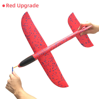 50/33CM Big Foam Plane Glider Hand Throw Airplane Light Inertial Bubble Planes Outdoor Launch Kids Toys for Children Boys Gift