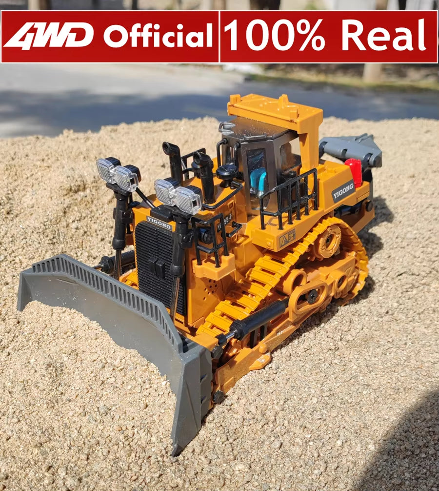Remote Control Excavator 4X4 Alloy Dump Truck Bulldozer Radio Model RC Car Construction Vehicle Toy Children Kids Gifts