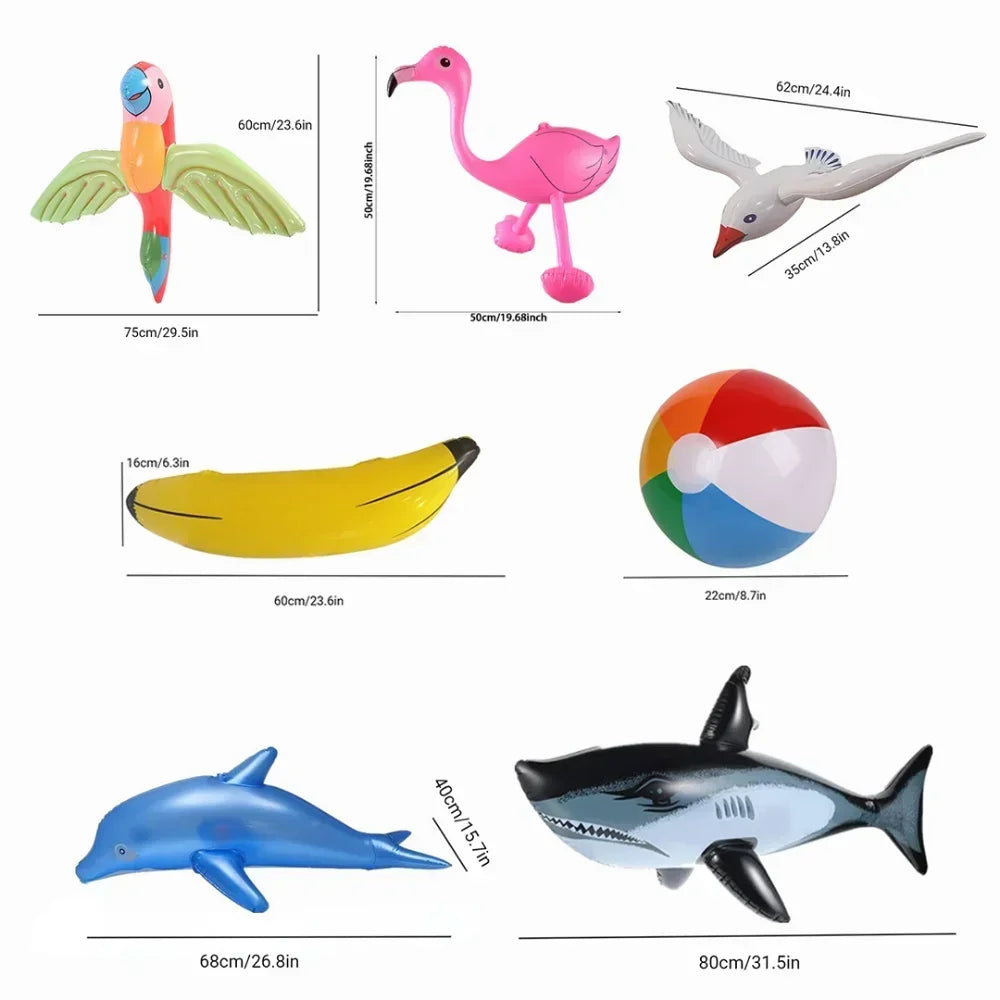 Inflatable Flamingo Toys for Children Inflatable Swimming Pool Float Toy Garden Pool Party Decor Hawaiian Event Party Supplies