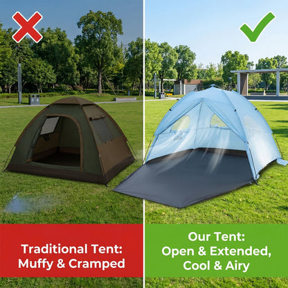 Portable Pop-Up Beach Tent for Couples Outdoor Sunshade Ideal for Spring Break Picnics and Beach Dates