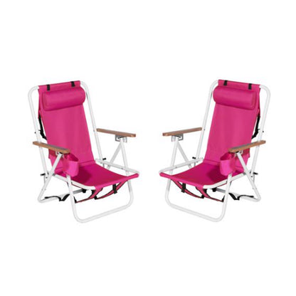 2Pcs 23X21.7X31.5In Beach Chair