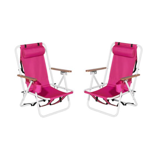 2Pcs 23X21.7X31.5In Beach Chair